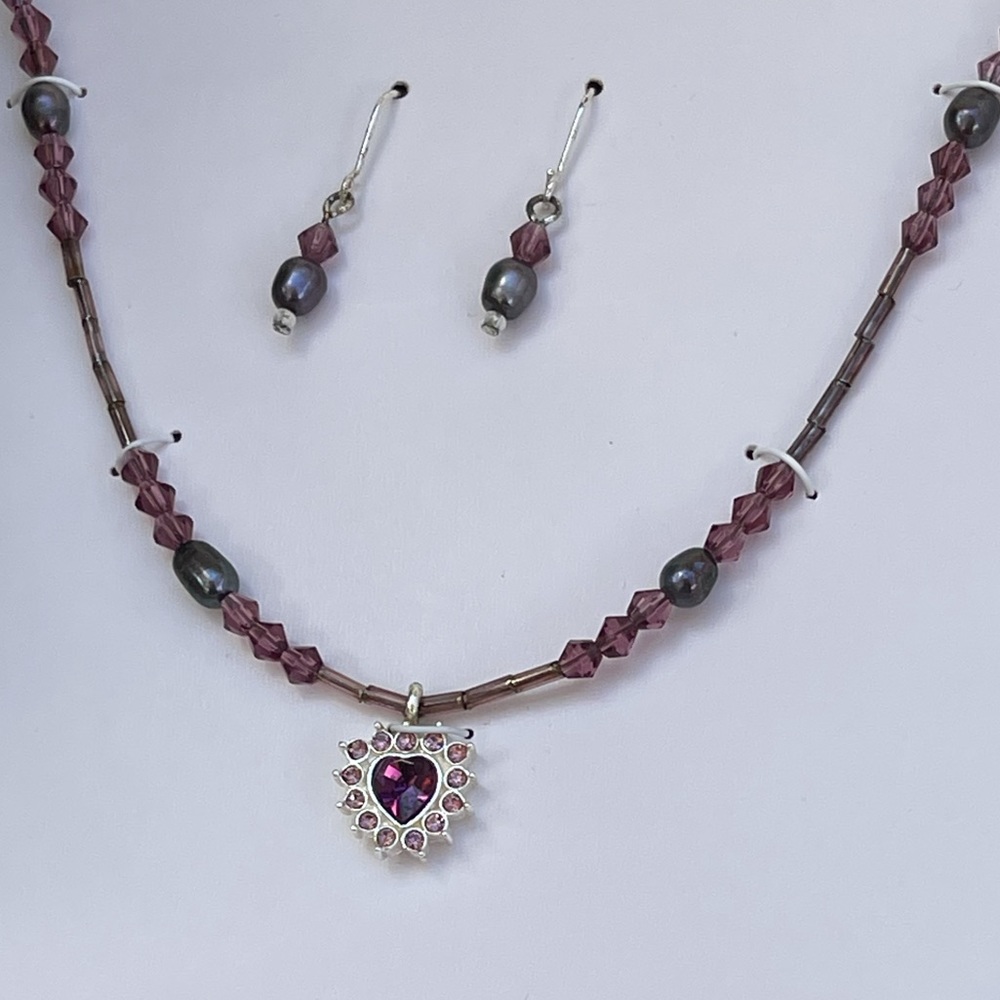 🔥SALE 18” Freshwater Pearl Necklace and Earrings Set